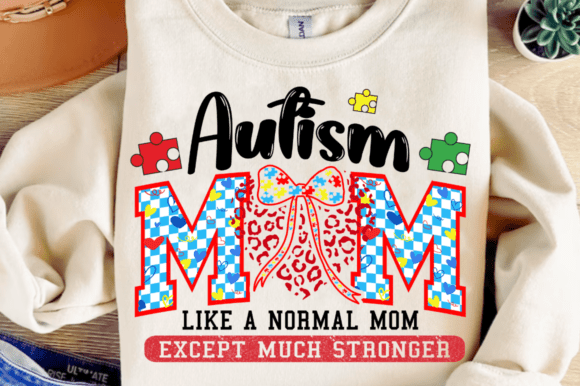 Autism Mom SVG Graphics for T-Shirt Designs