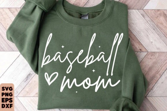 Baseball Mom SVG: Graphics for T-Shirt Designs