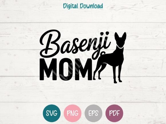 Basenji Dog Mom SVG: Graphics for T-Shirt Designs