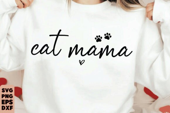 Cat Mom SVG: Polished Graphics for T-Shirt Designs