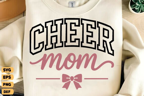 Cheer Mom SVG: Graphics for T-Shirt Designs