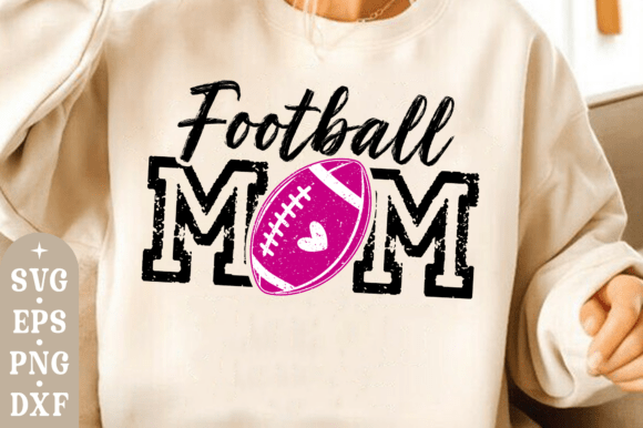 Football Mom SVG: Graphics for T-Shirt Designs