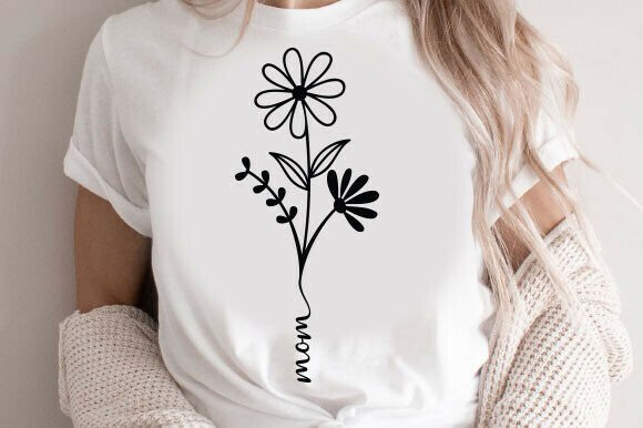 Mom SVG for Mother's Day: Graphics & T-Shirt Designs