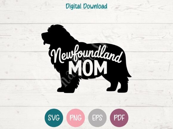 Newfoundland Mom Graphics for T-Shirt Designs