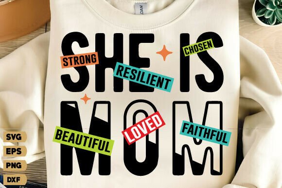 She is Mom SVG: A Designer's Take on Game Day Style